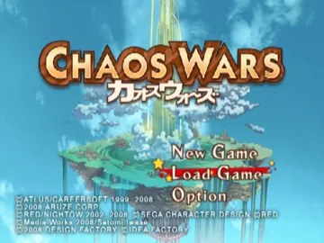 Chaos Wars screen shot title